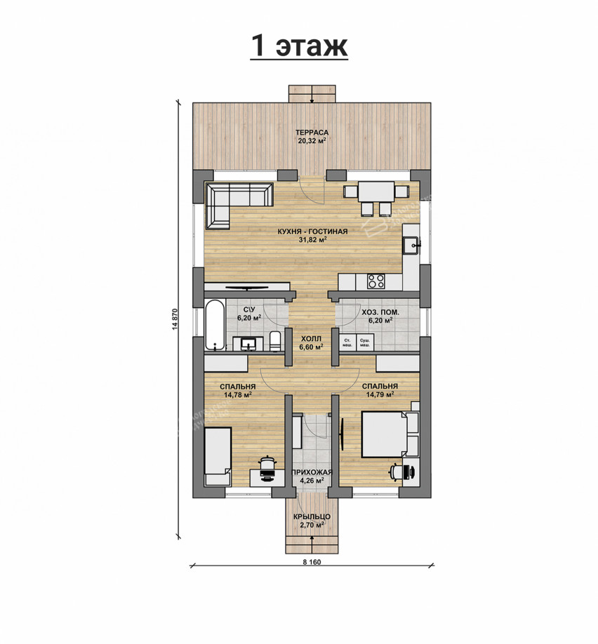 Дом из камня VZ-783