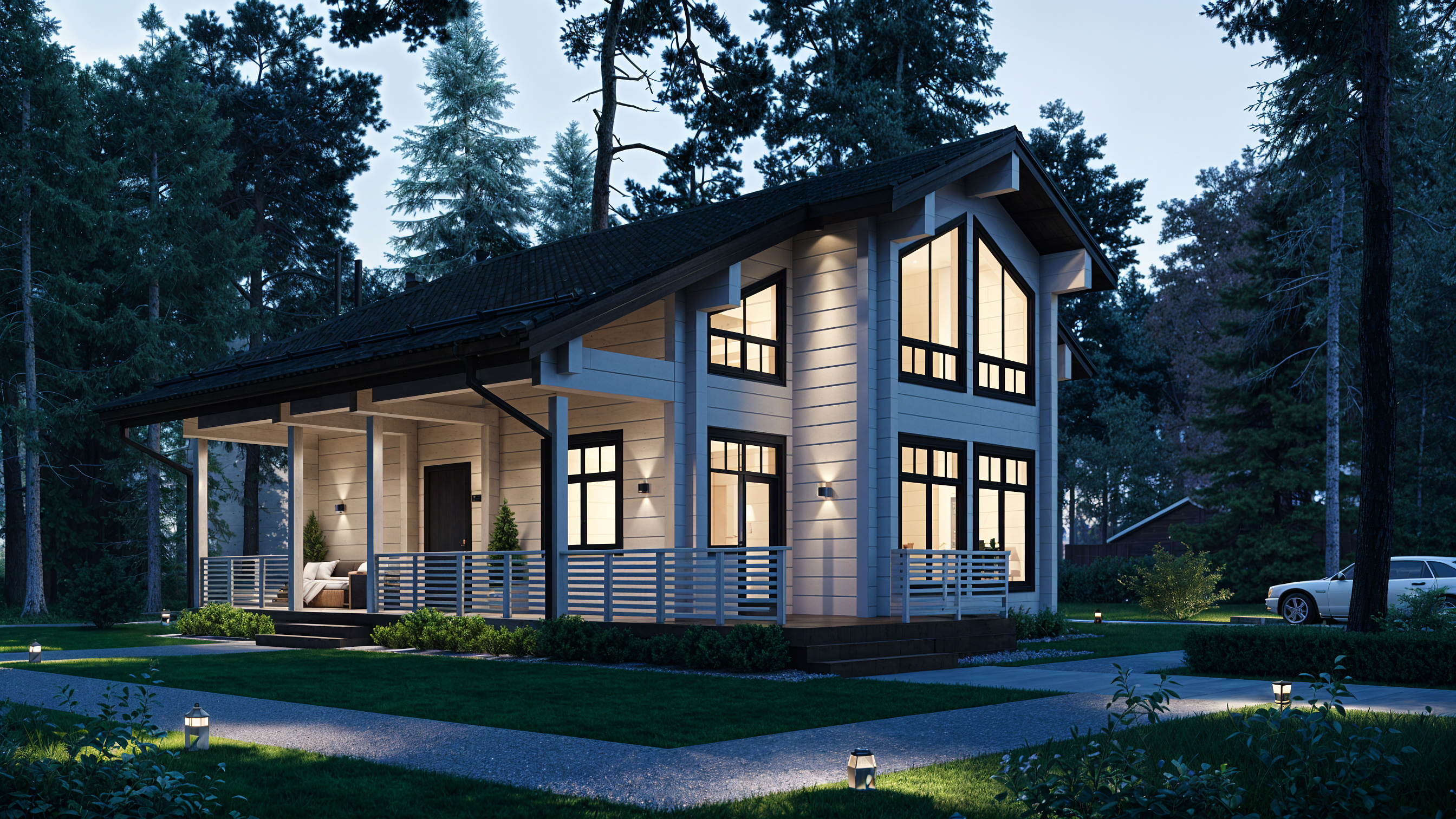 Дом из профилированного бруса VZ-352 