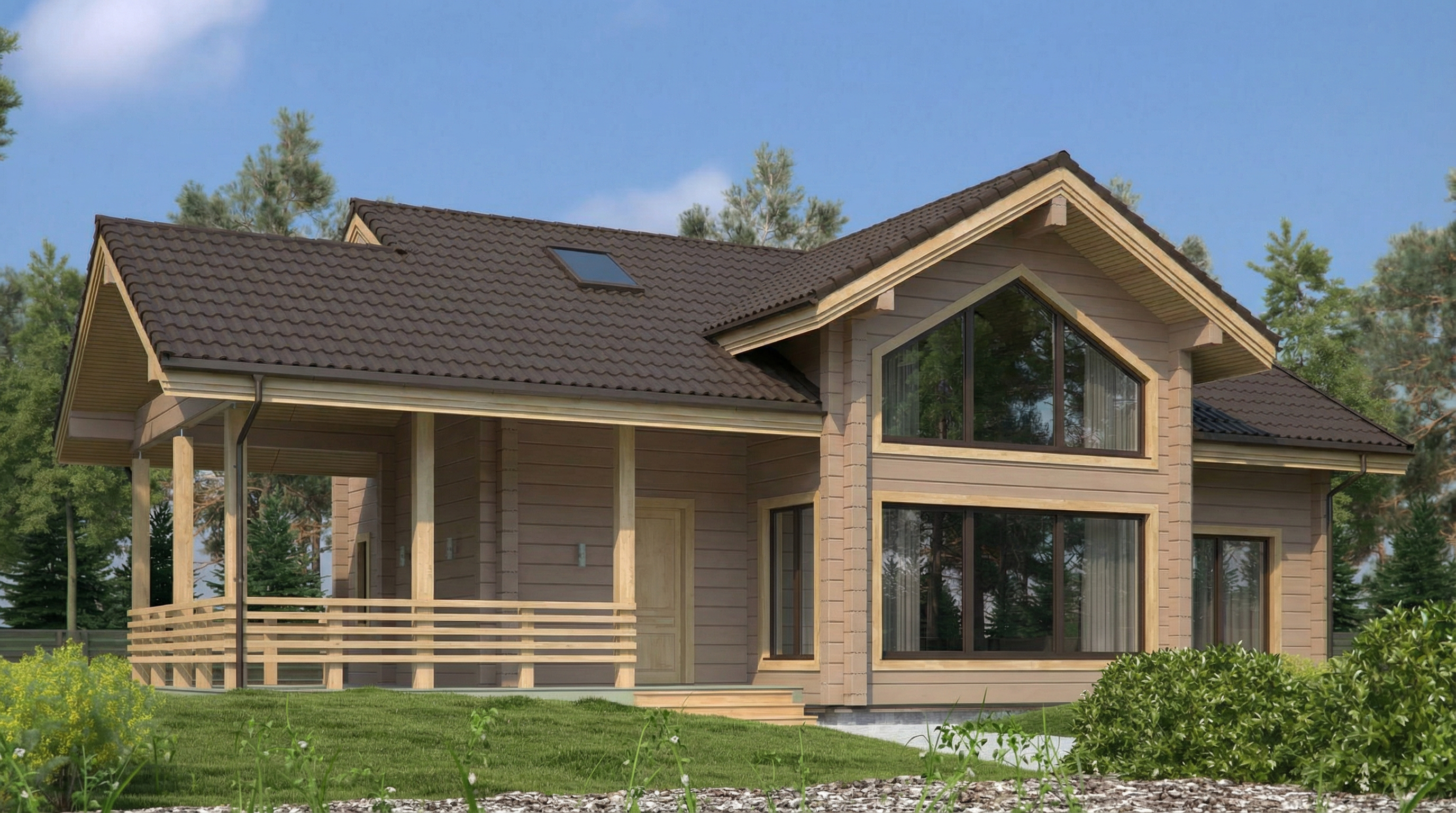 Дом из клееного бруса VZ-354
