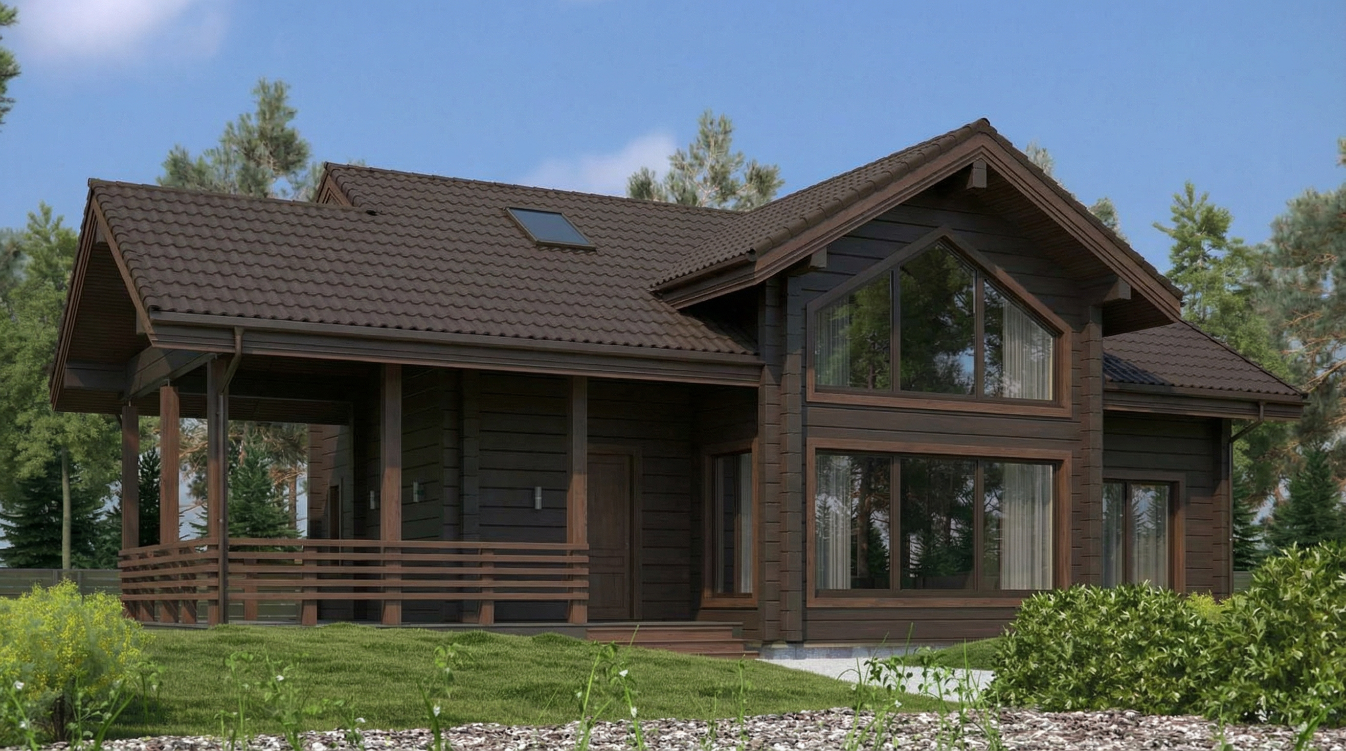 Дом из клееного бруса VZ-354