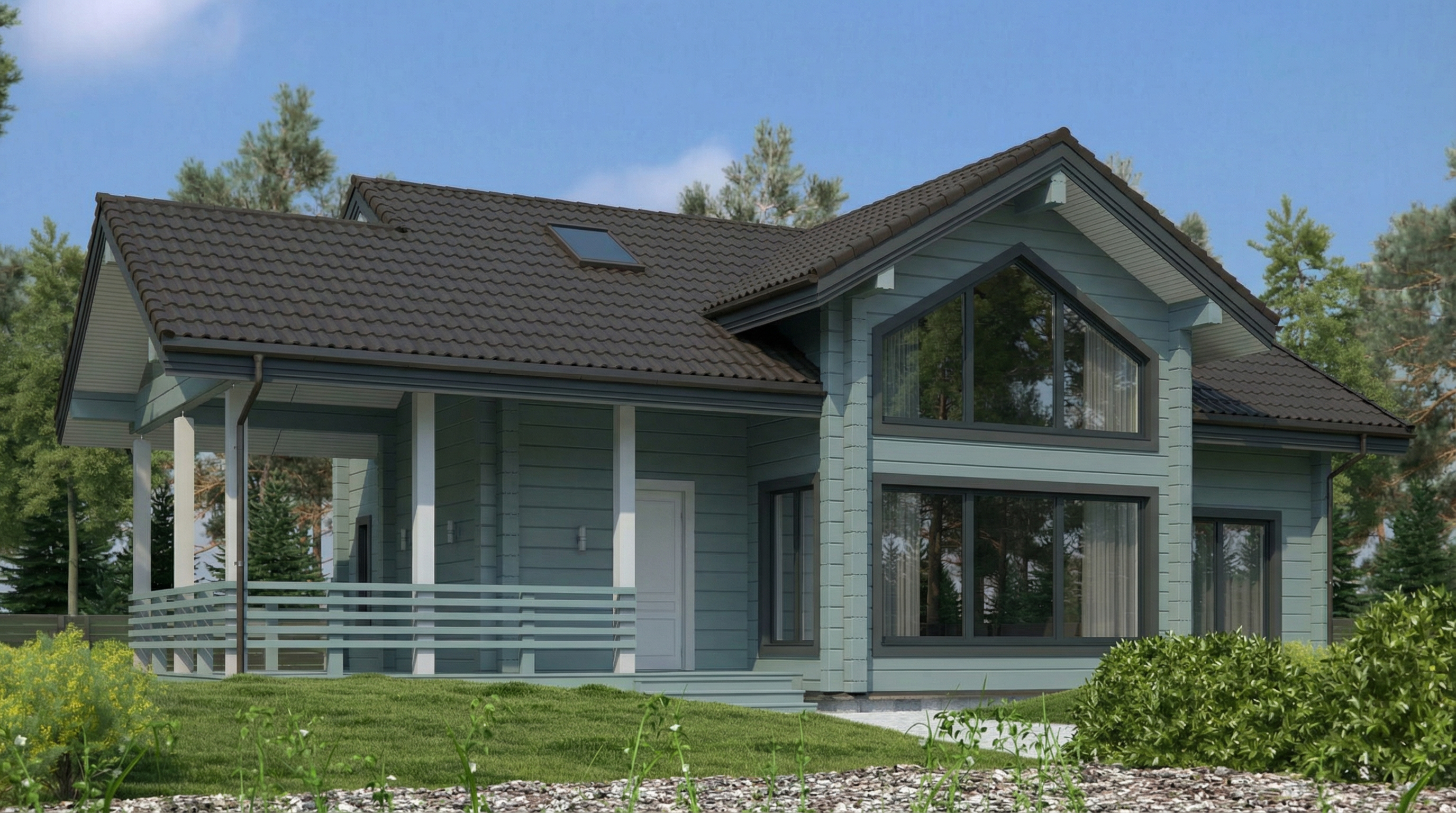 Дом из клееного бруса VZ-354