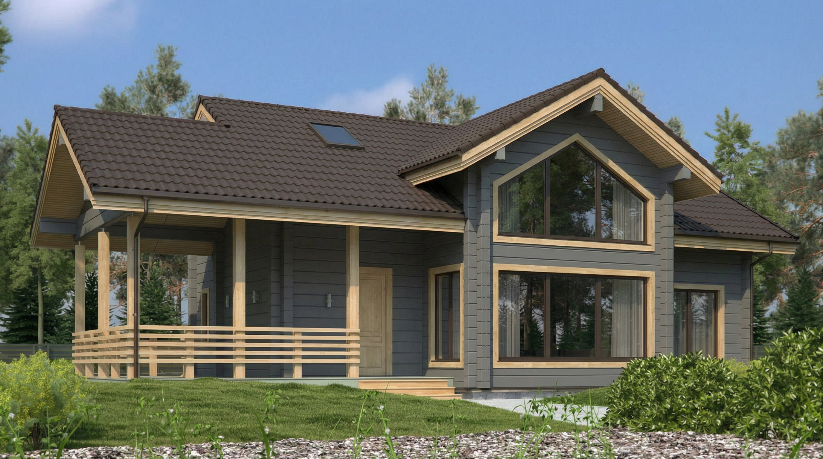 Дом из клееного бруса VZ-354