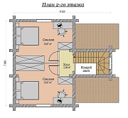 Дом из бревна 82,5м2, Проект №ВЗ-104 - 3